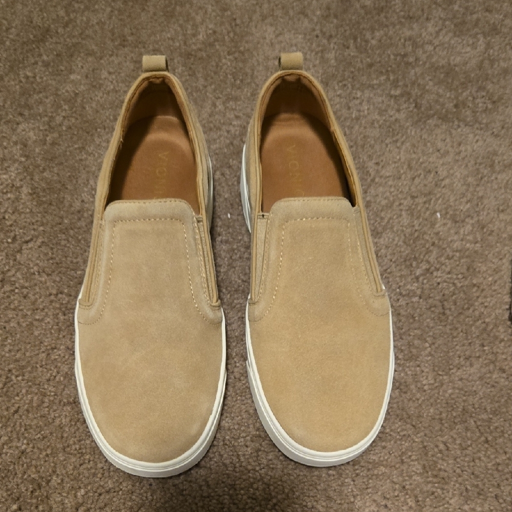 NWOT Vionic Kimmie Cream Rubber Sole Suede Casual Sneaker Size 8.5 - Picture 10 of 10
